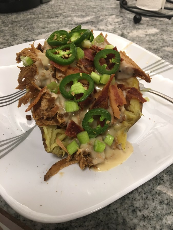 BBQ Pork Stuffed Sweet&nbsp;Potatoes